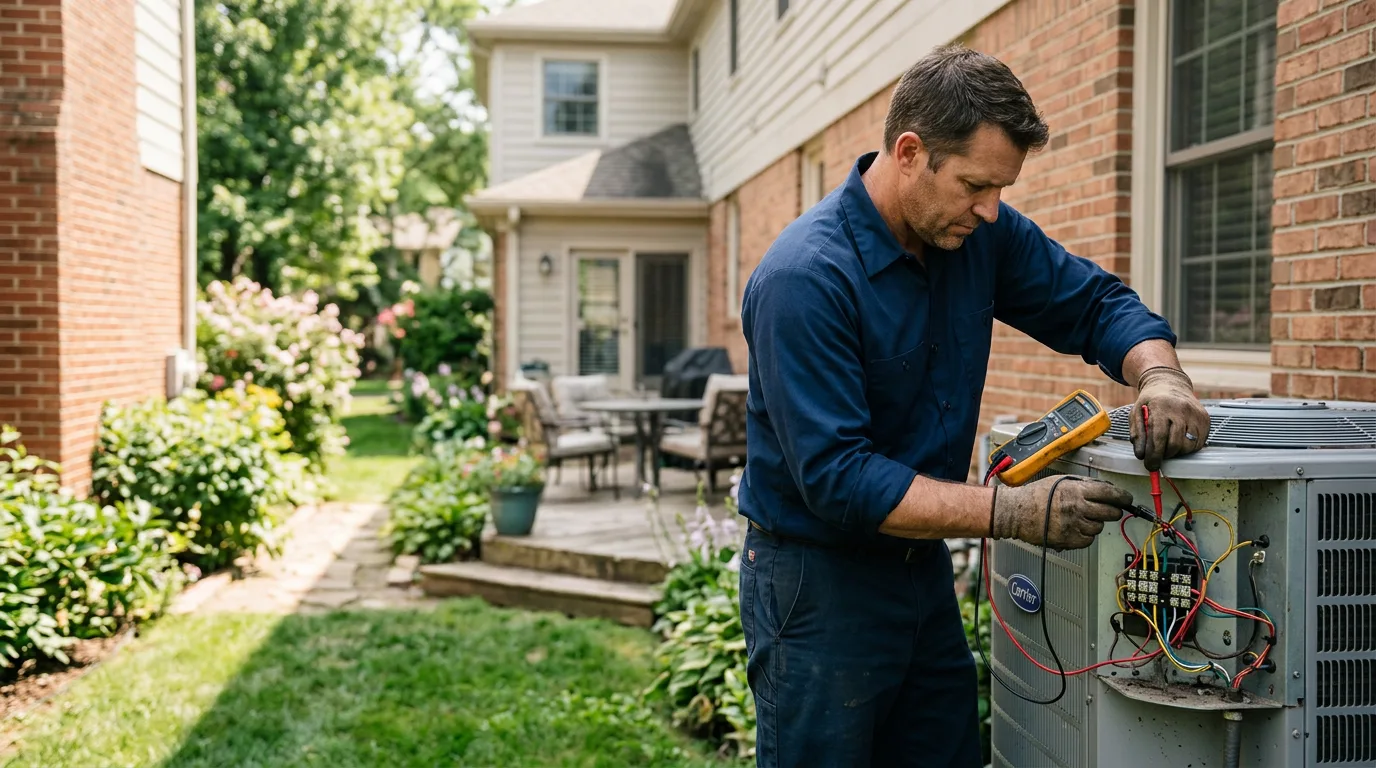 HVAC technician working near Coaldale, CO